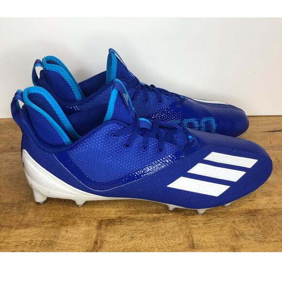 Adidas Adizero Scorch Football Cleats Blue White FX2086 Size 12 main image 9